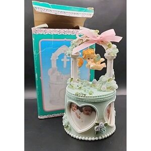 Lk Cherie & Kalvin Prestige Holds Pics W/Middle Compartment TURQUOISE VERY NICE!
